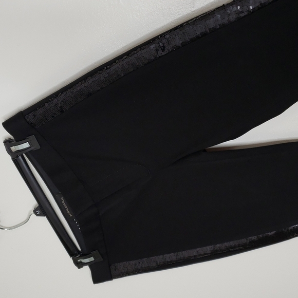 NEW Banana Republic Sloan Ponte Knit Sequin Stripe Sides Luxury Pants Womens - Picture 11 of 16